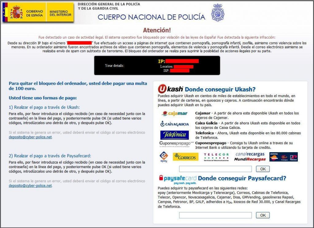 Virus de la policia